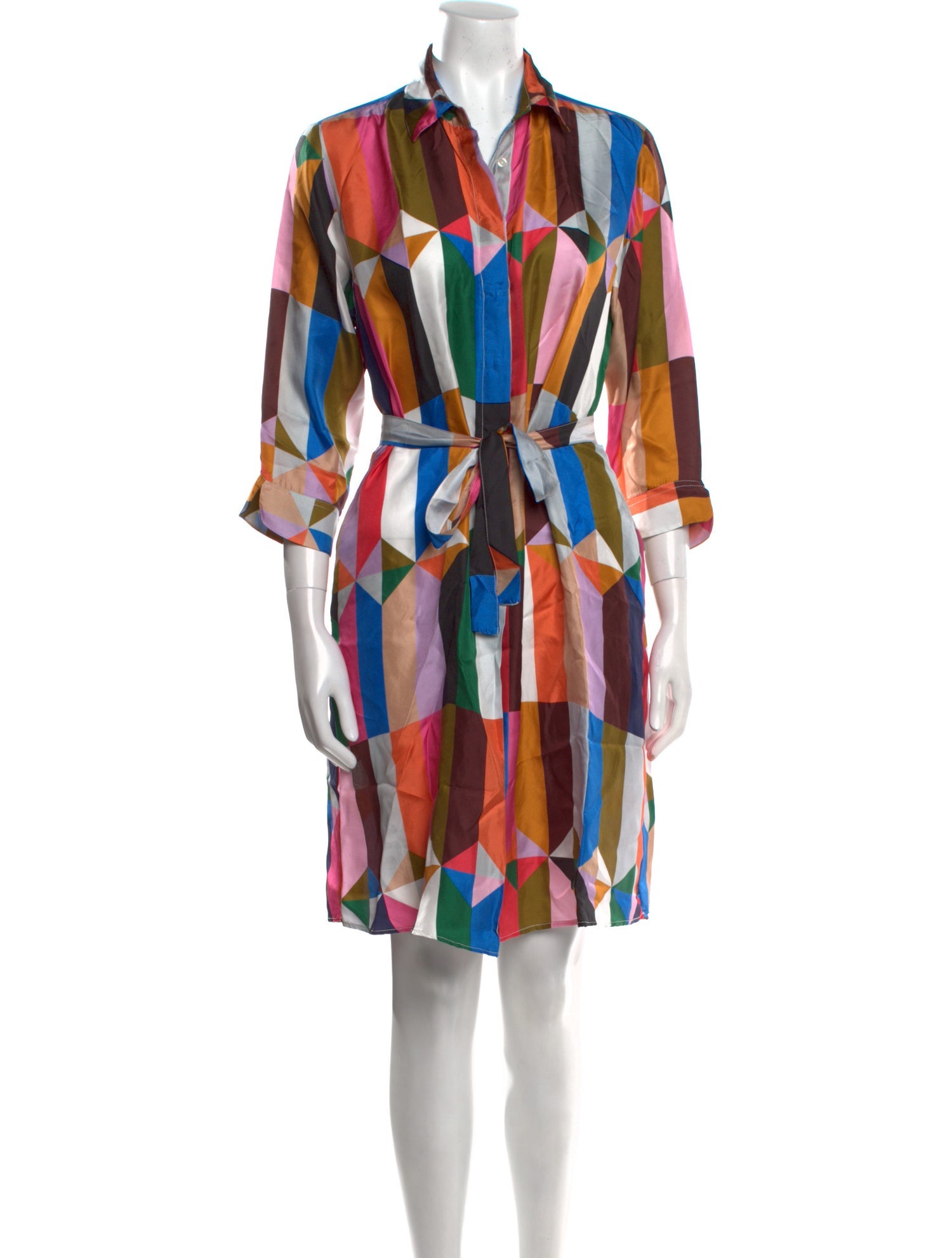 Vilagallo Silk Mini Dress