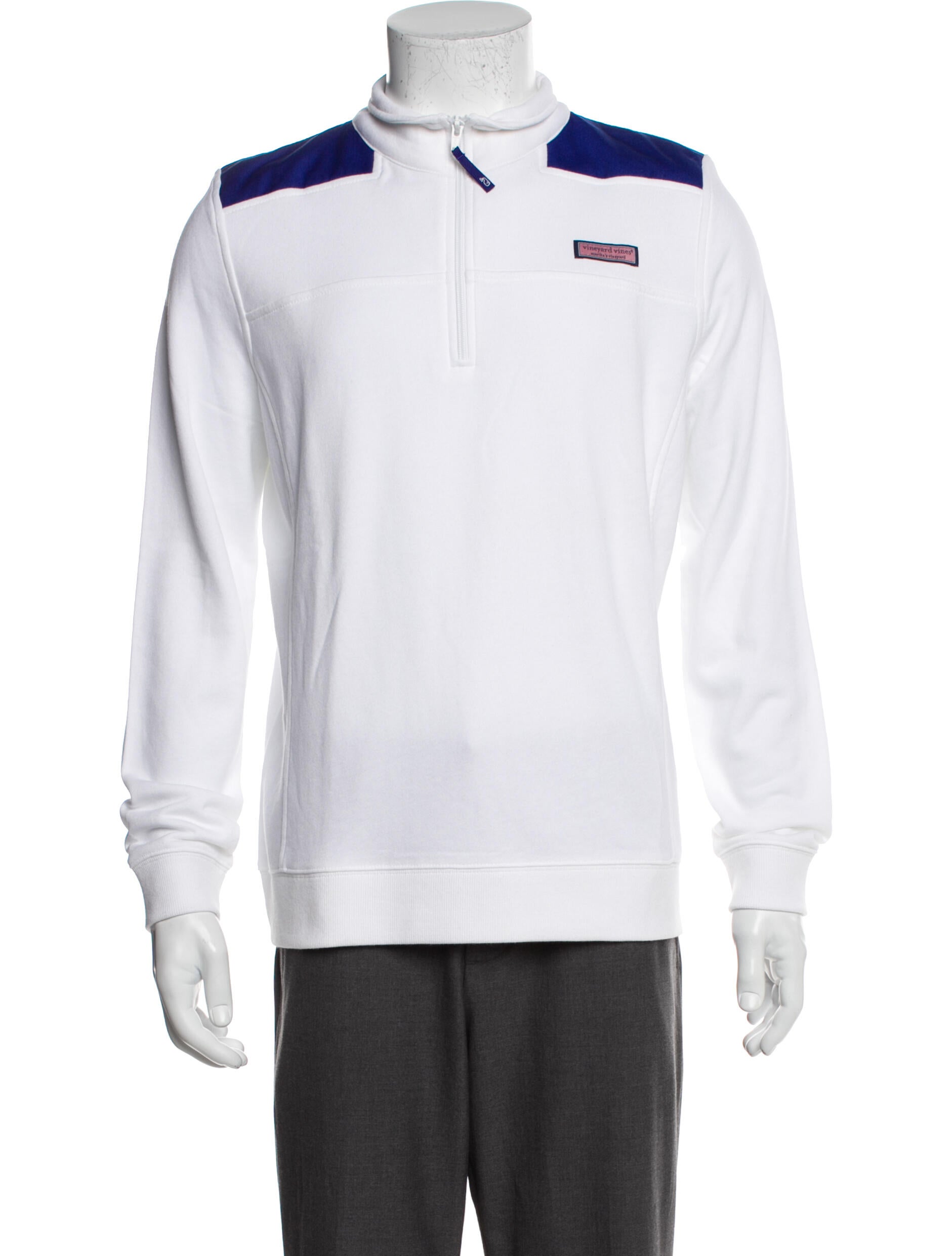 Vineyard vines Colorblock Pattern Turtleneck Sweatshirt