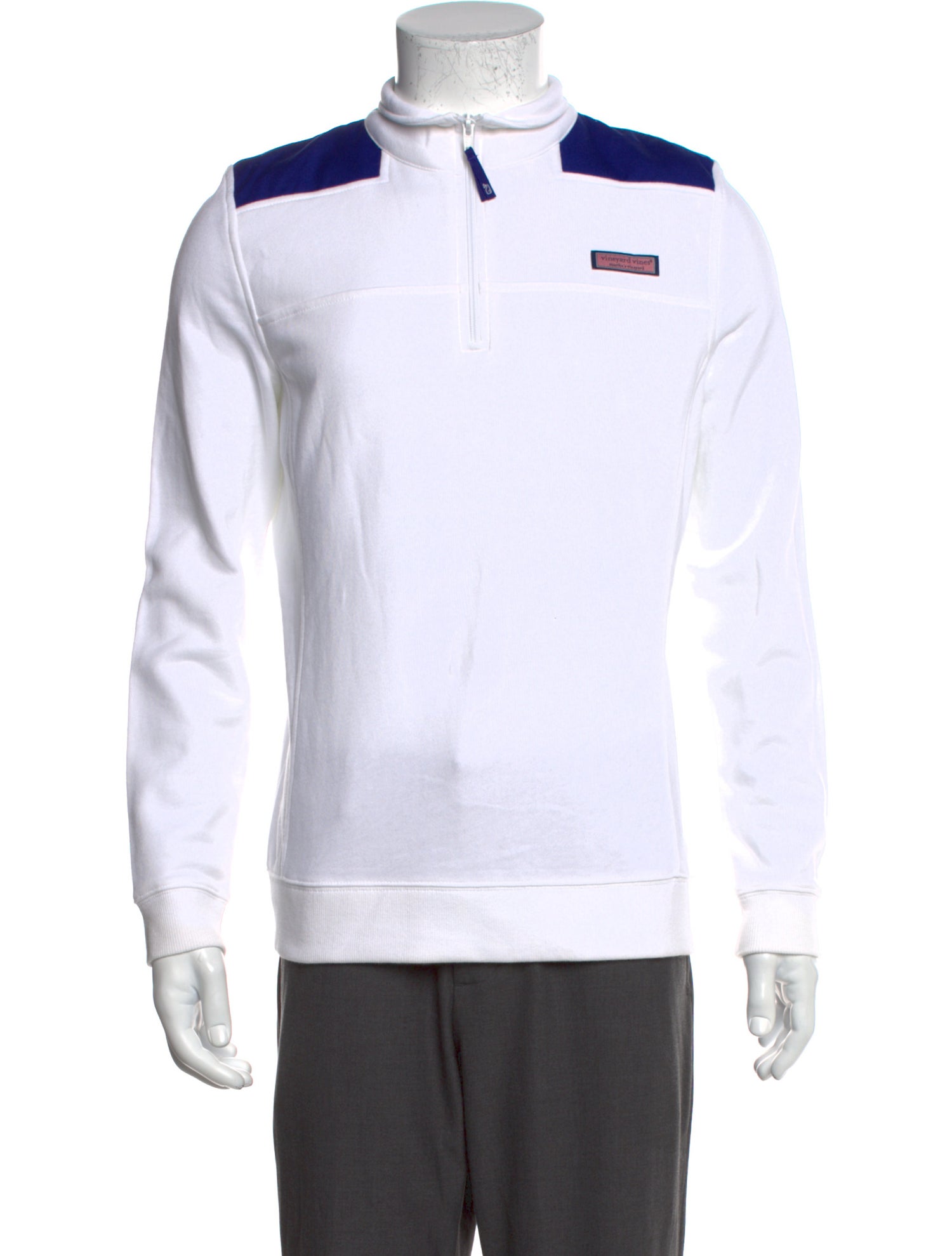 Vineyard vines Colorblock Pattern Mock Neck Sweatshirt