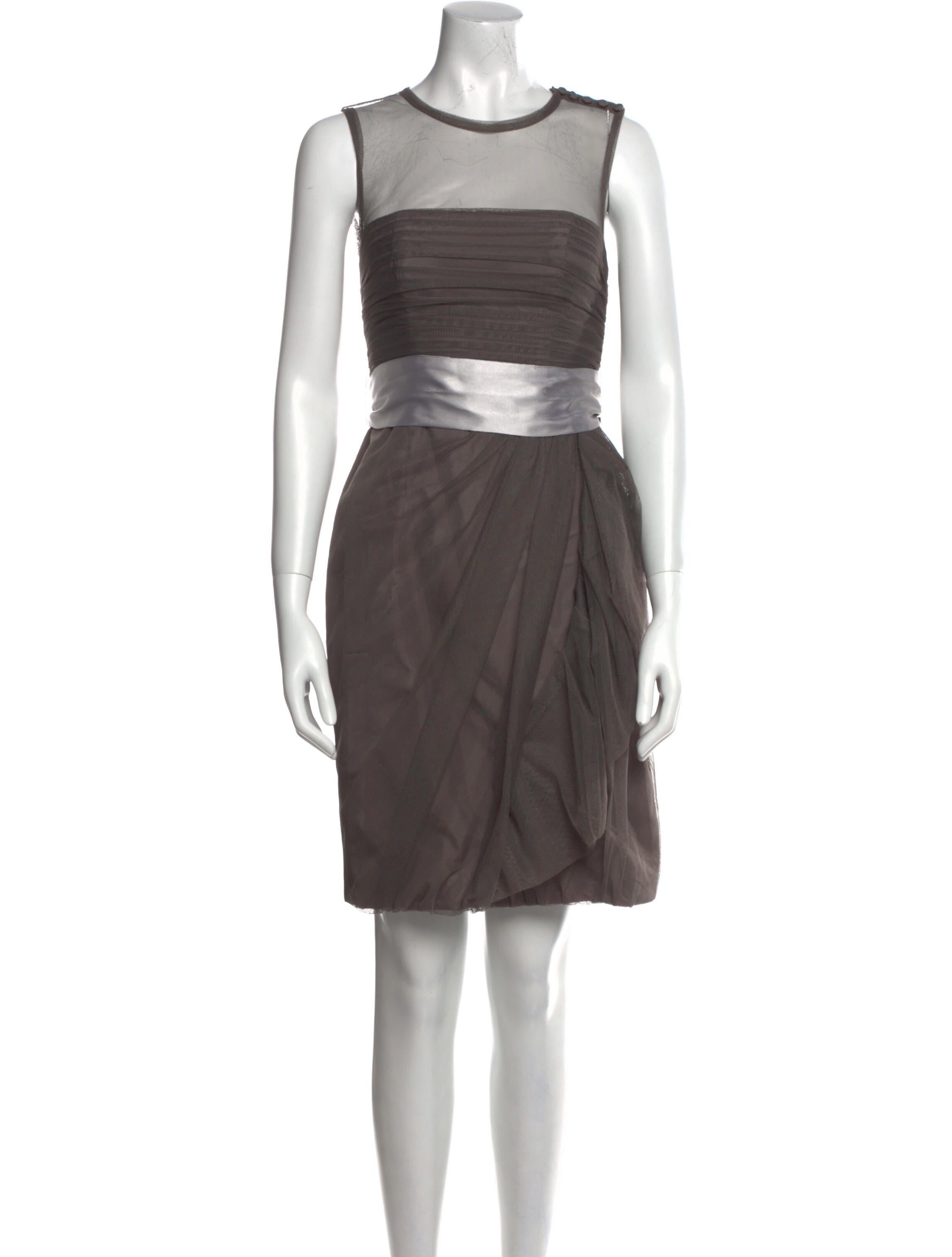 White by Vera Wang Crew Neck Mini Dress