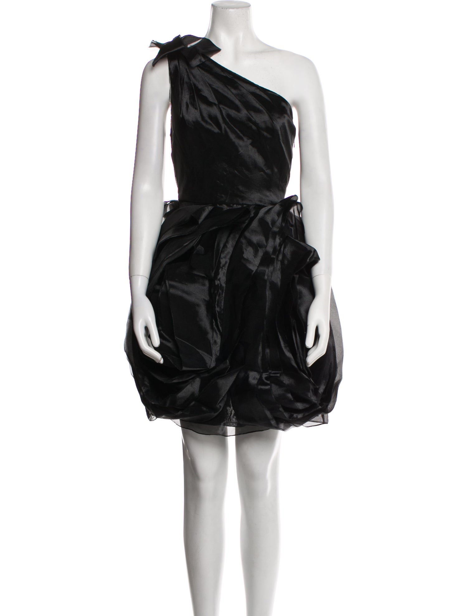 White by Vera Wang One-Shoulder Mini Dress