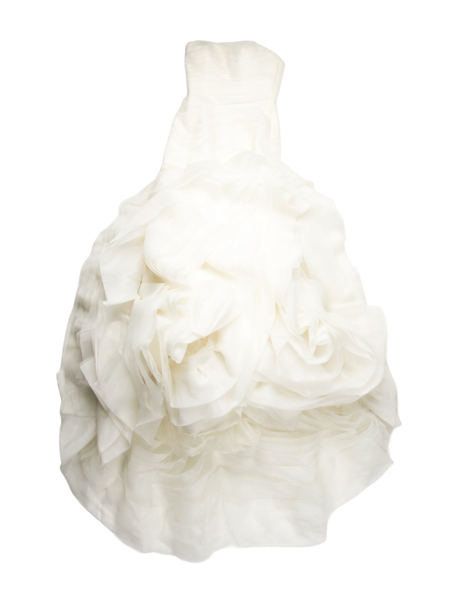 White by Vera Wang Strapless Long Dress