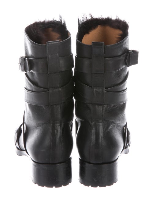 Alexa Wagner Leather Faux Fur Trim Boots