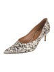 Alexa Wagner Snakeskin Floral Print Pumps