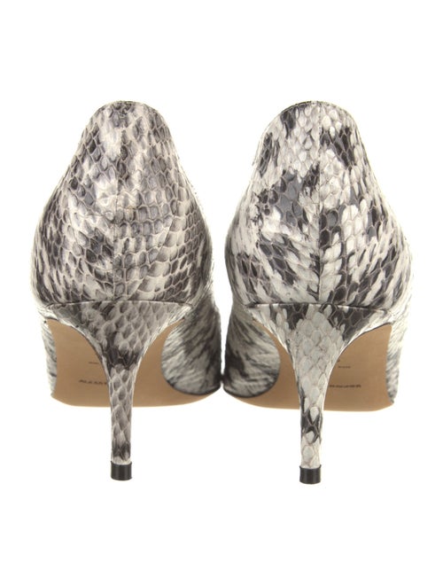Alexa Wagner Snakeskin Floral Print Pumps