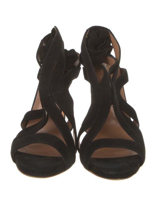 Alexa Wagner Suede Cutout Accent Sandals