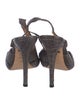 Alexa Wagner Leather Animal Print Slingback Sandals