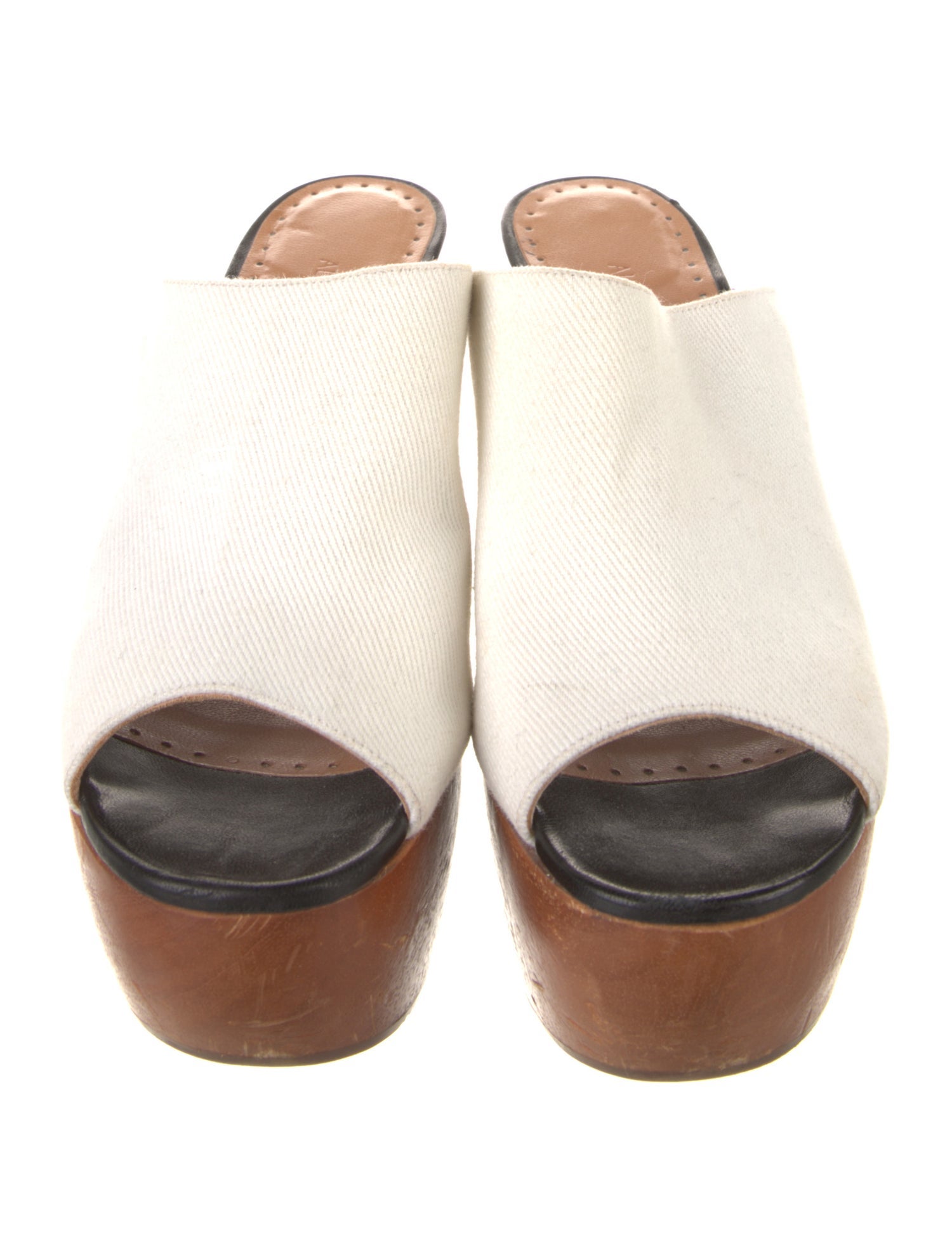 Alexa Wagner Denim Slides