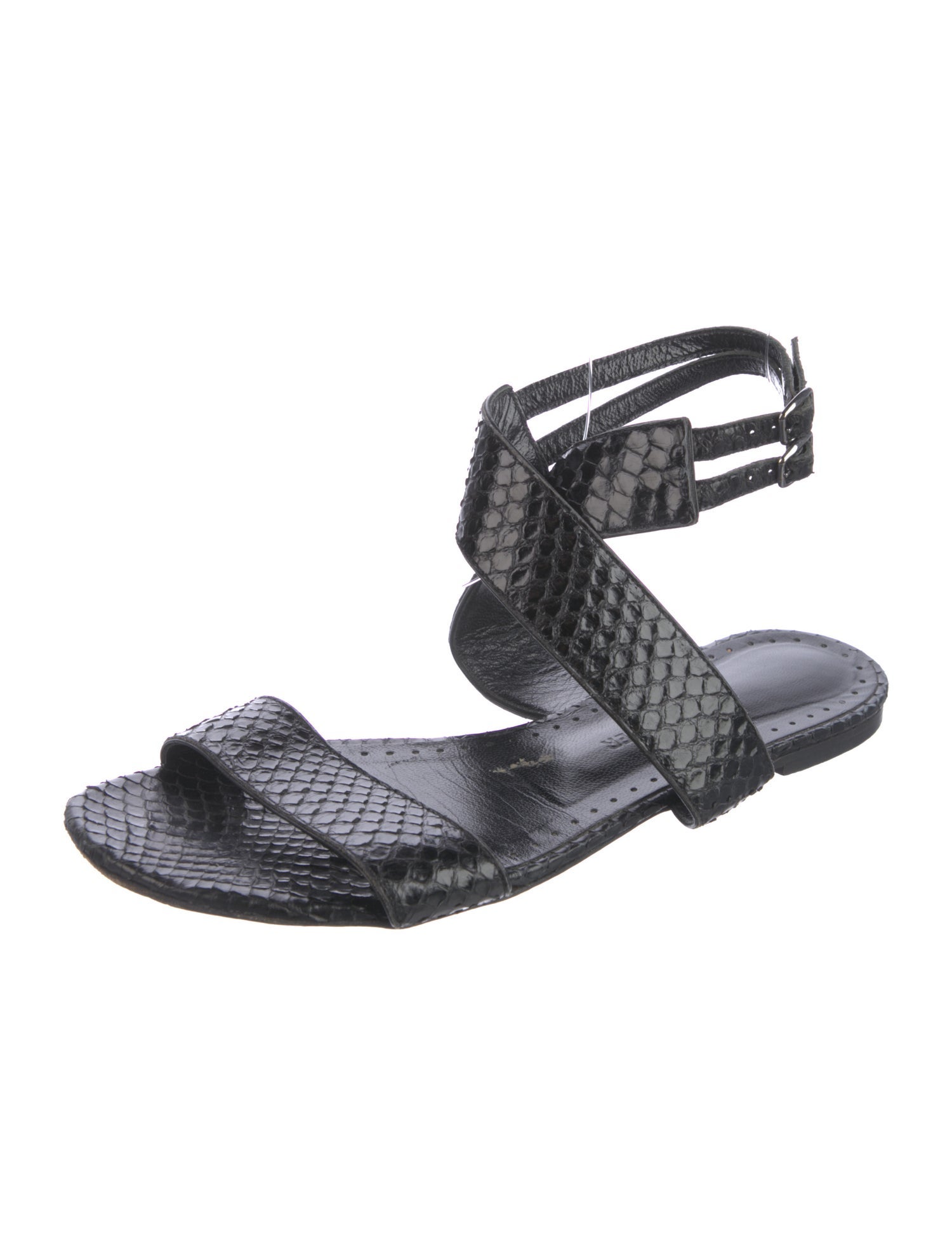 Alexa Wagner Snakeskin Sandals