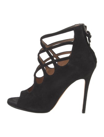 Alexa Wagner Suede Cutout Accent Pumps
