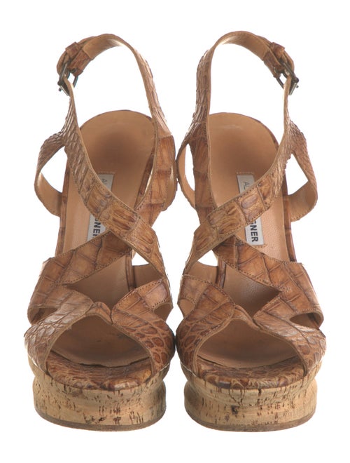 Alexa Wagner Crocodile Animal Print Espadrilles