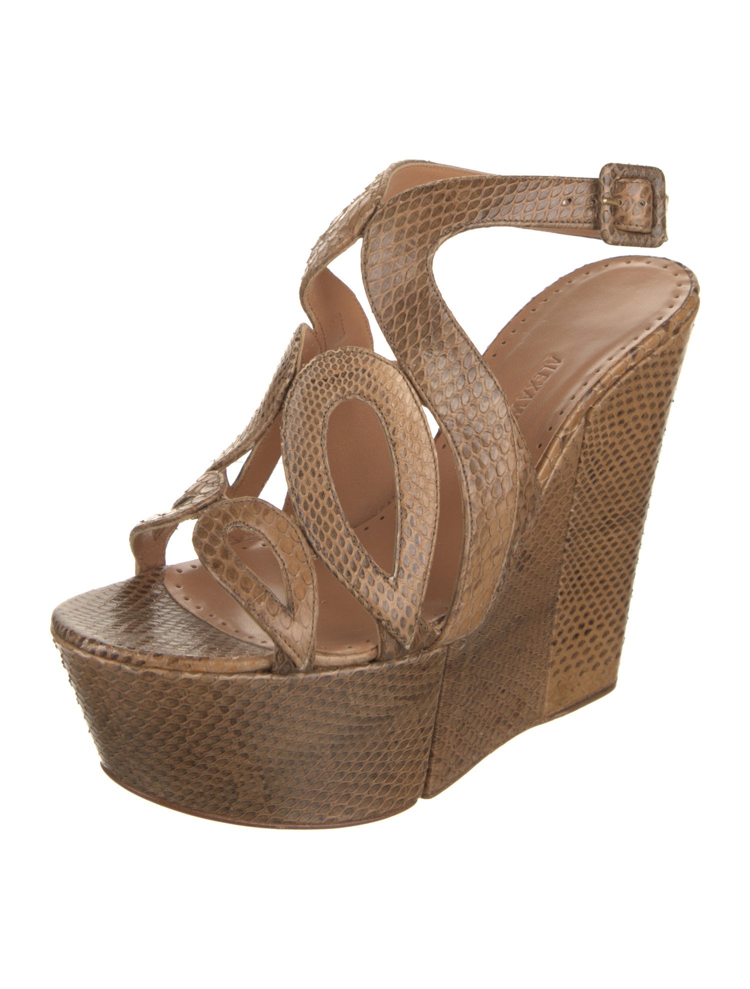 Alexa Wagner Embossed Leather Espadrilles