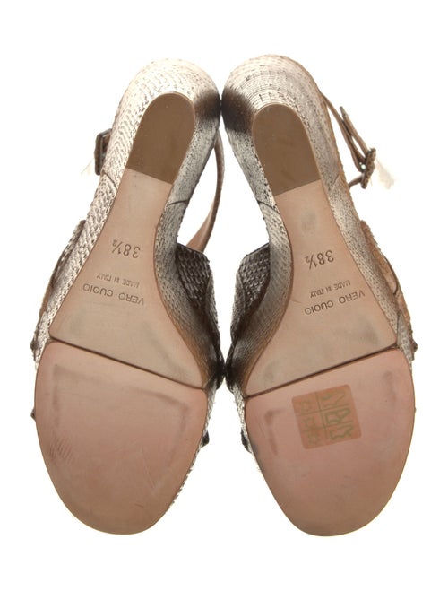 Alexa Wagner Embossed Leather Espadrilles