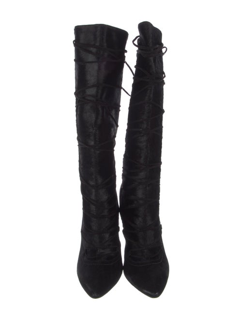 Alexa Wagner Ponyhair Lace-Up Boots