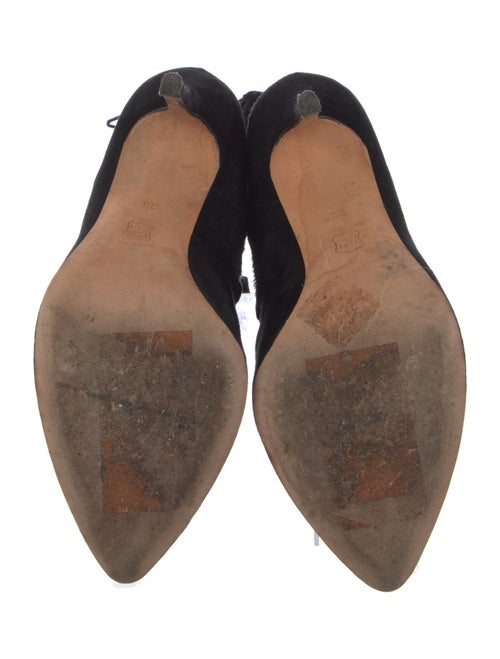 Alexa Wagner Ponyhair Lace-Up Boots