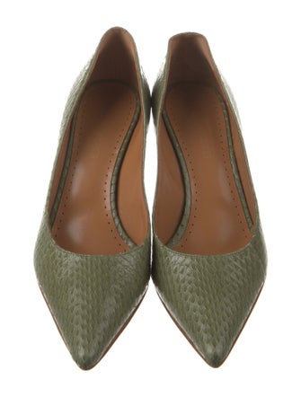 Alexa Wagner Embossed Leather Pumps