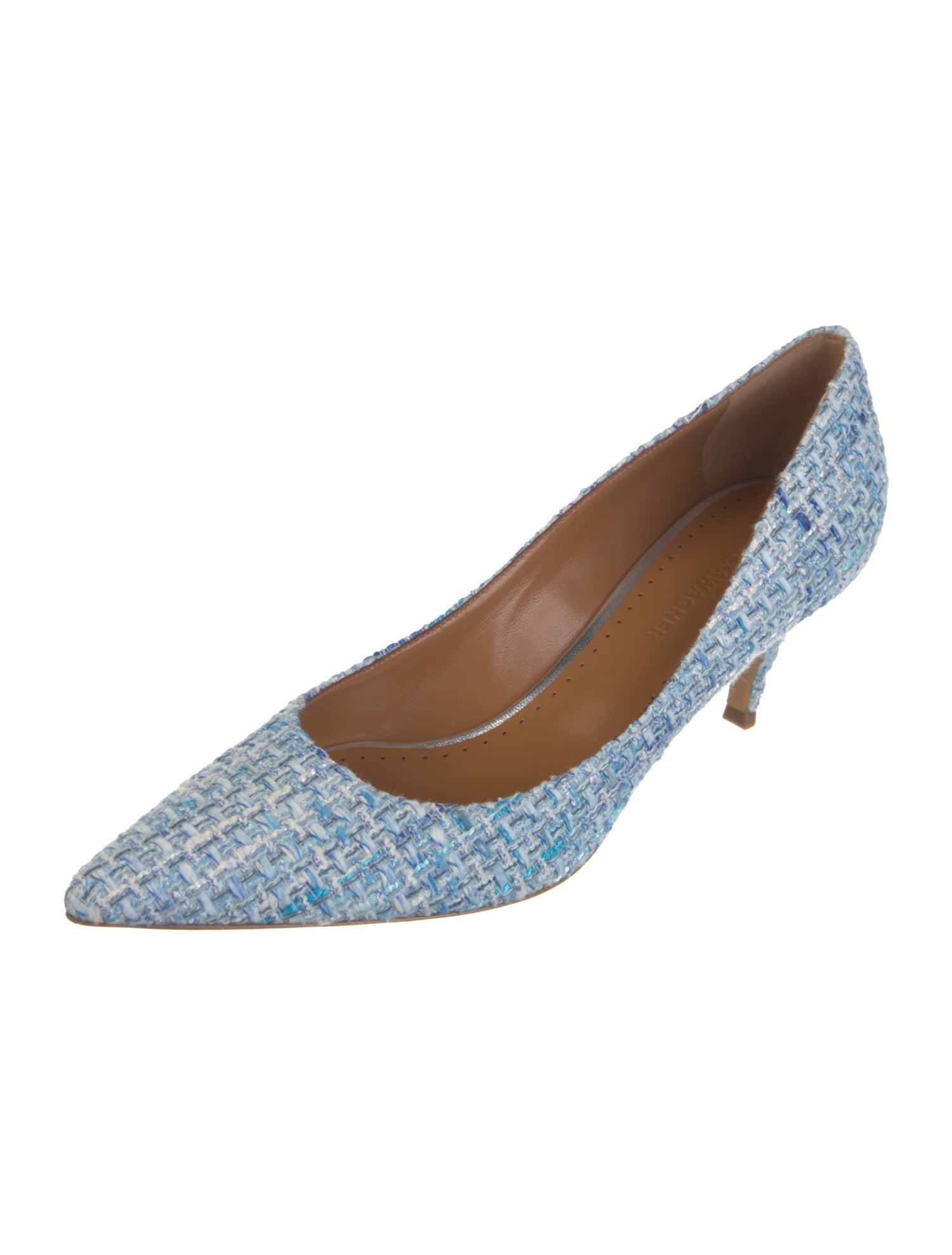 Alexa Wagner Tweed Tweed Pattern Pumps