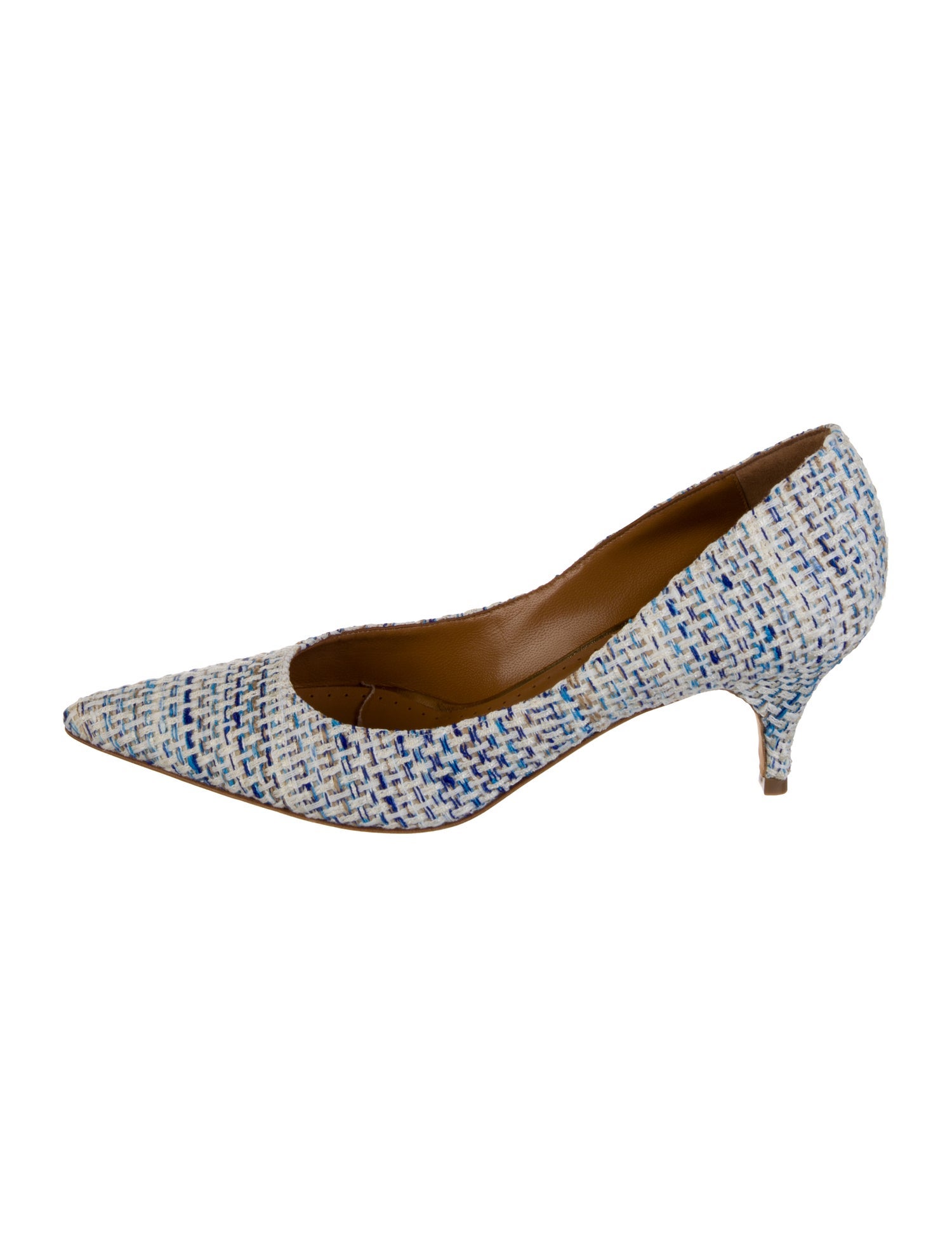 Alexa Wagner Tweed Tweed Pattern Pumps