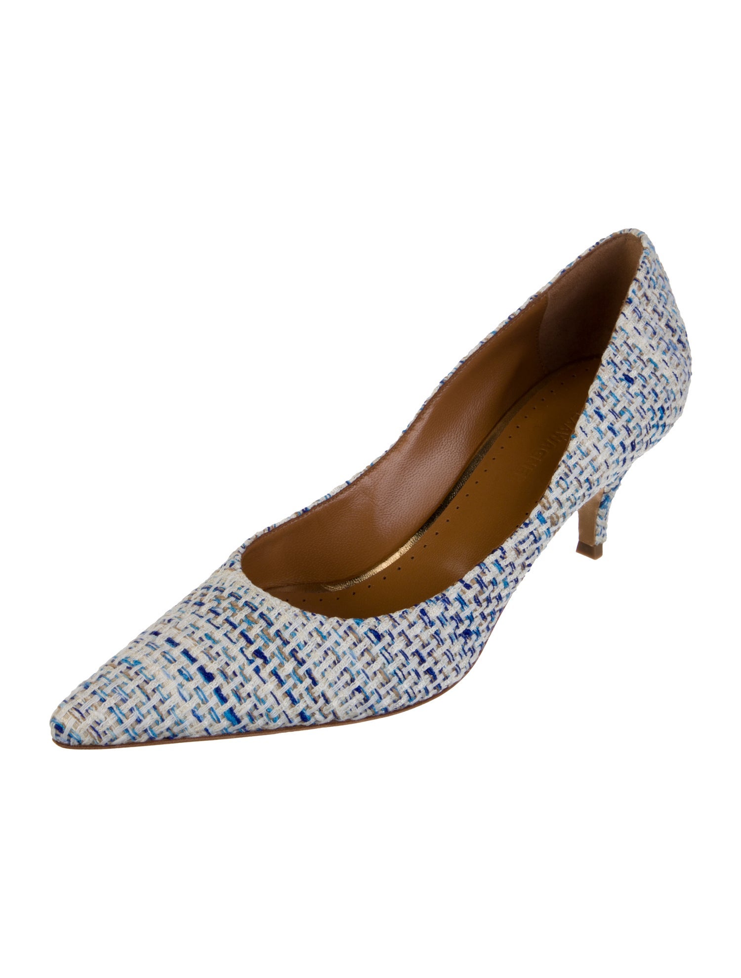 Alexa Wagner Tweed Tweed Pattern Pumps