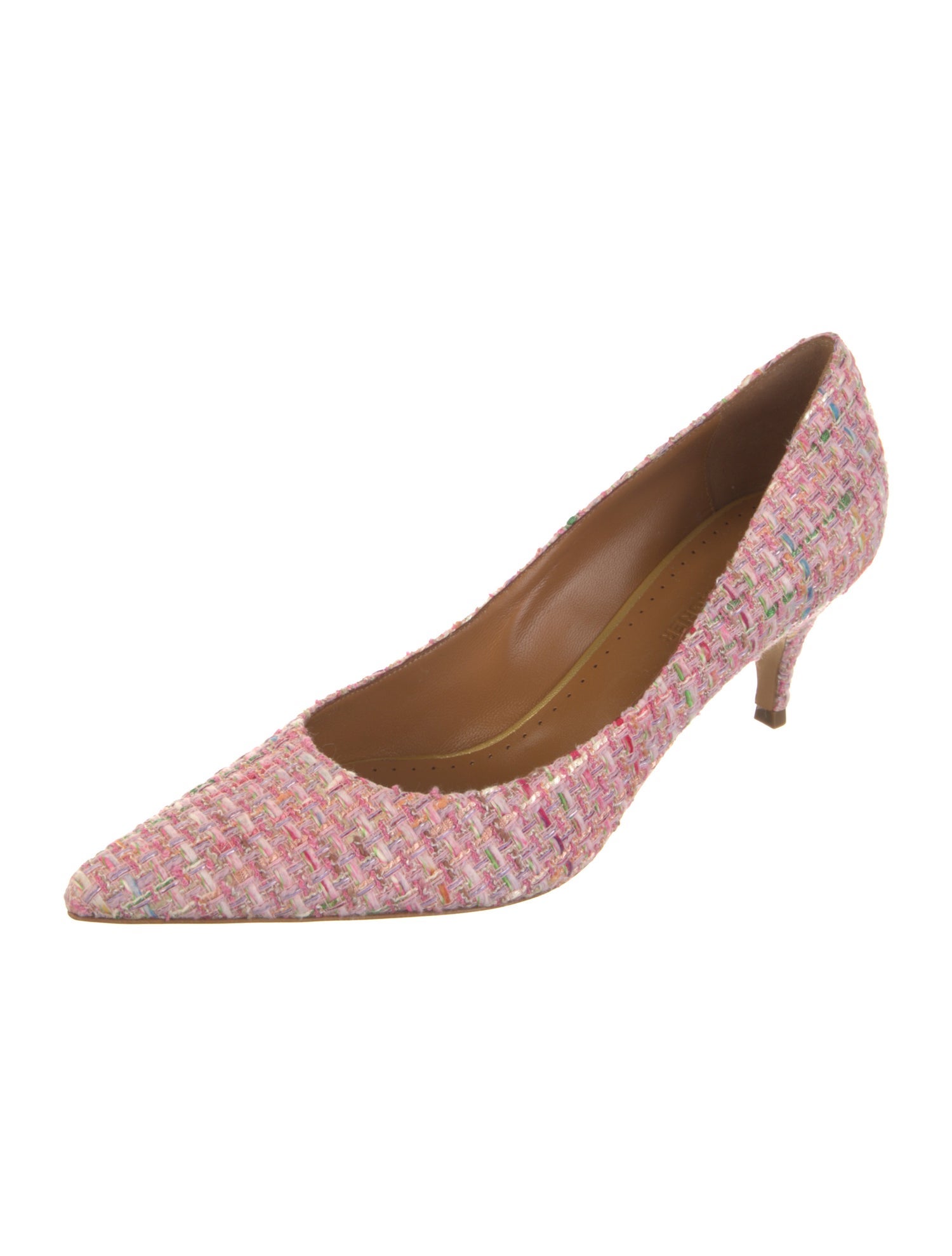 Alexa Wagner Tweed Tweed Pattern Pumps