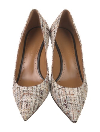 Alexa Wagner Tweed Tweed Pattern Pumps