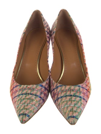 Alexa Wagner Tweed Tweed Pattern Pumps