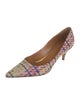 Alexa Wagner Tweed Tweed Pattern Pumps