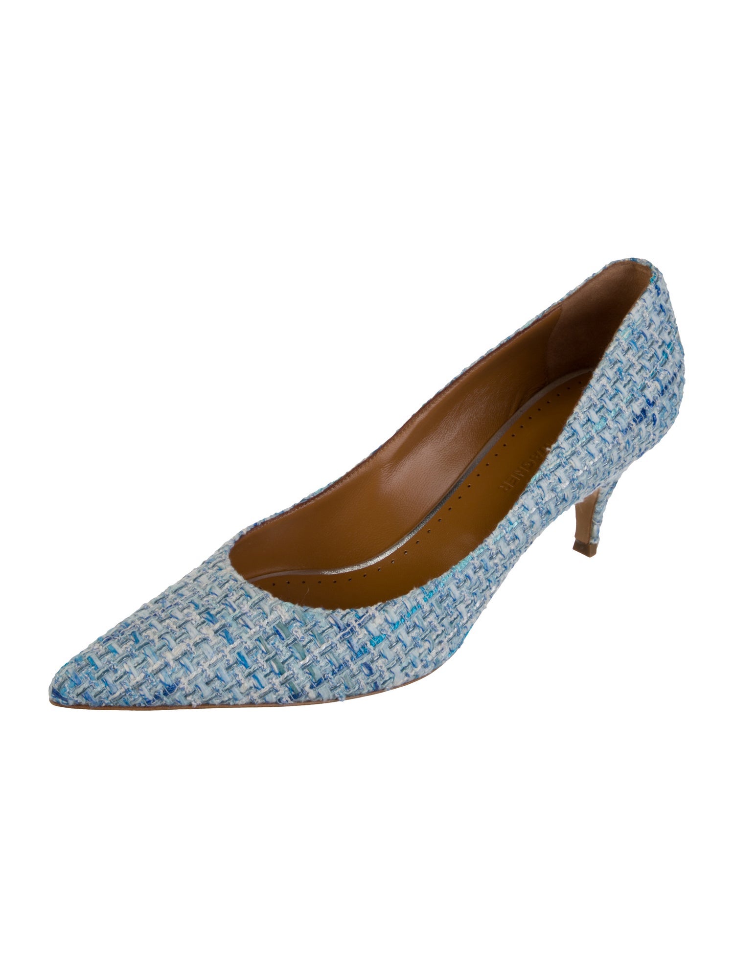 Alexa Wagner Tweed Tweed Pattern Pumps