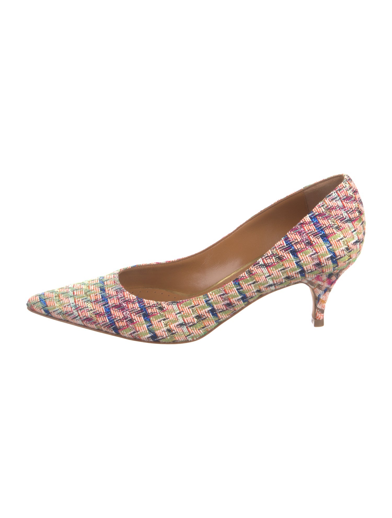 Alexa Wagner Tweed Pattern Pumps
