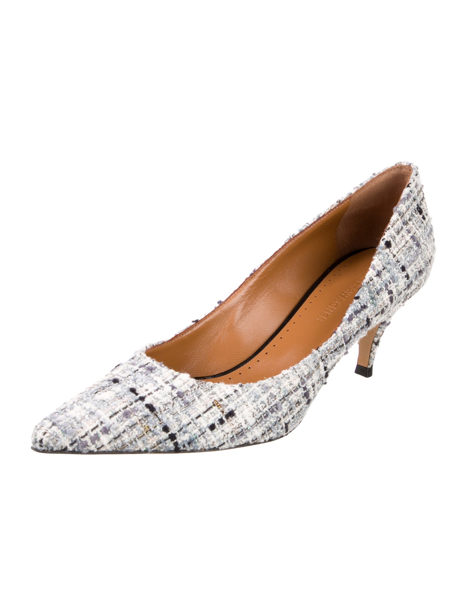 Alexa Wagner Tweed Tweed Pattern Pumps