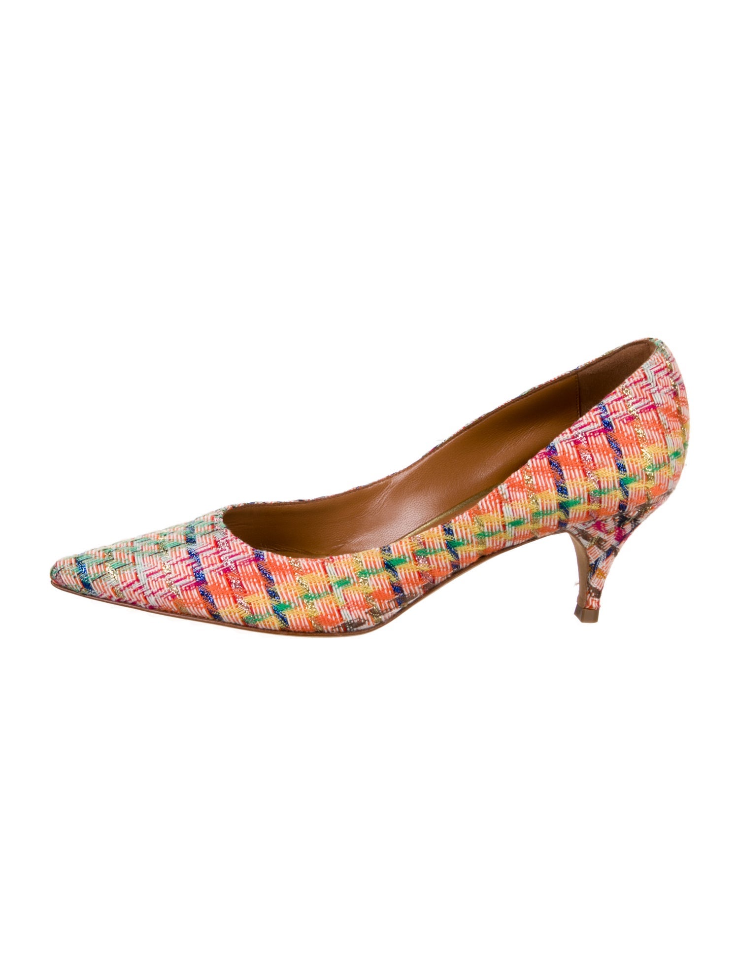 Alexa Wagner Tweed Pattern Pumps