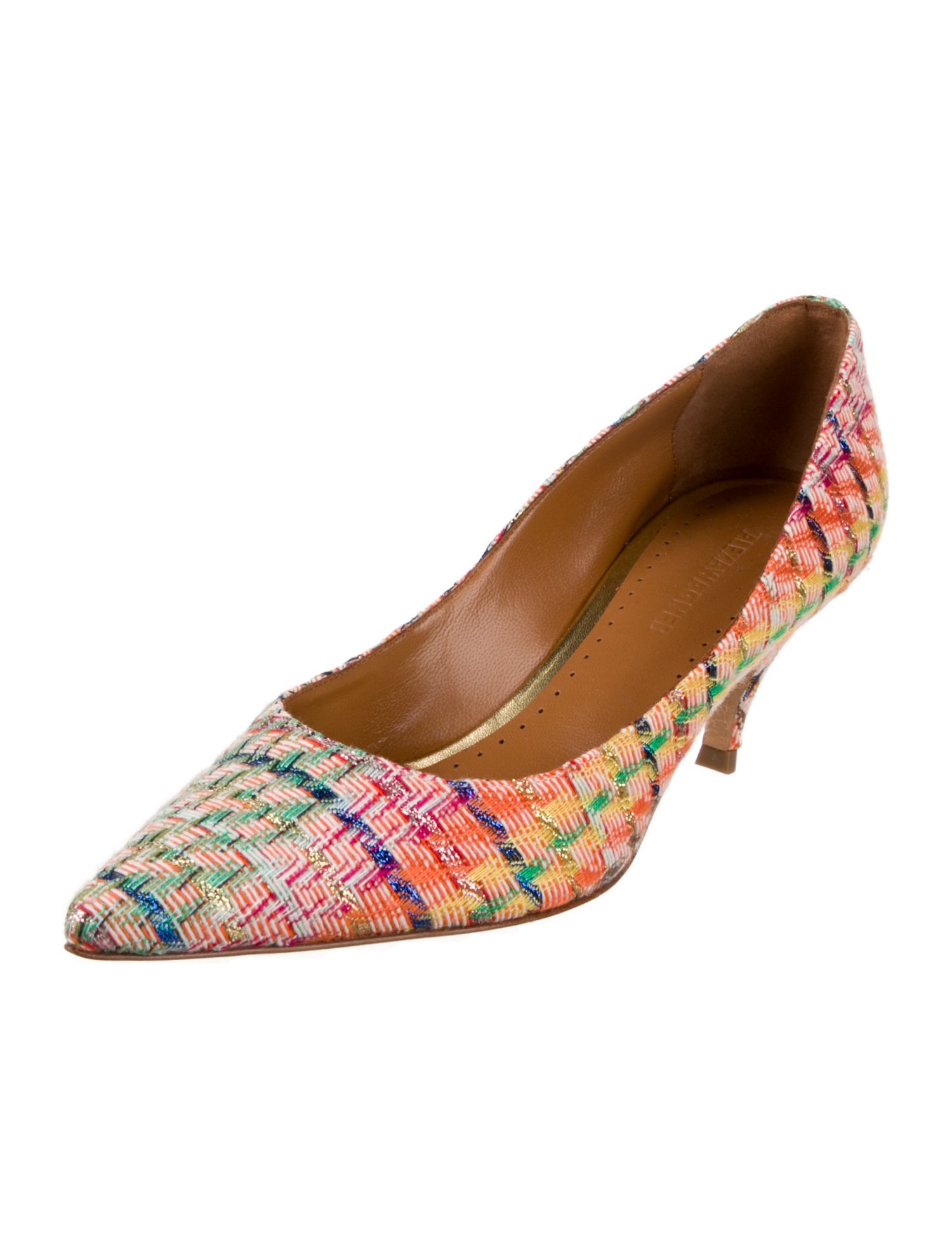Alexa Wagner Tweed Pattern Pumps