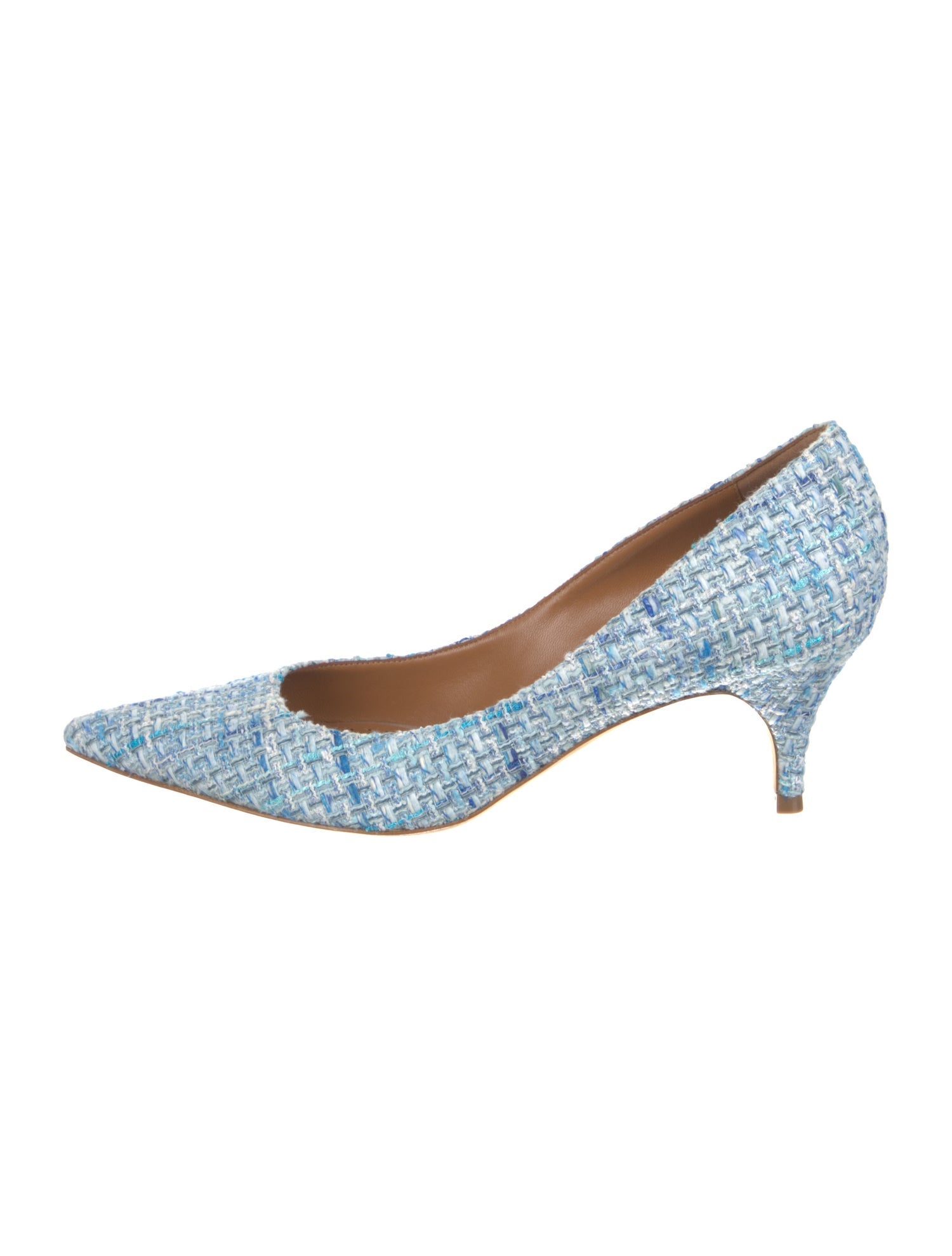 Alexa Wagner Tweed Tweed Pattern Pumps