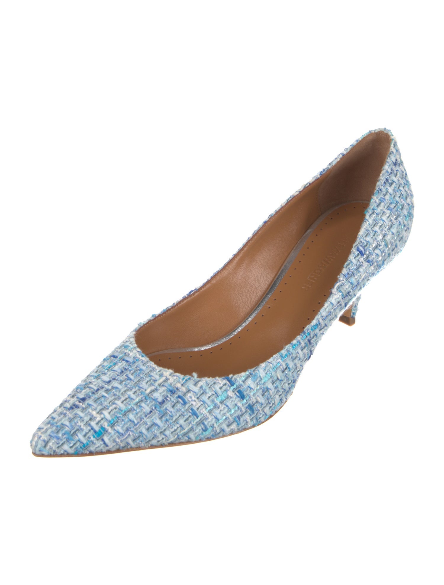 Alexa Wagner Tweed Tweed Pattern Pumps