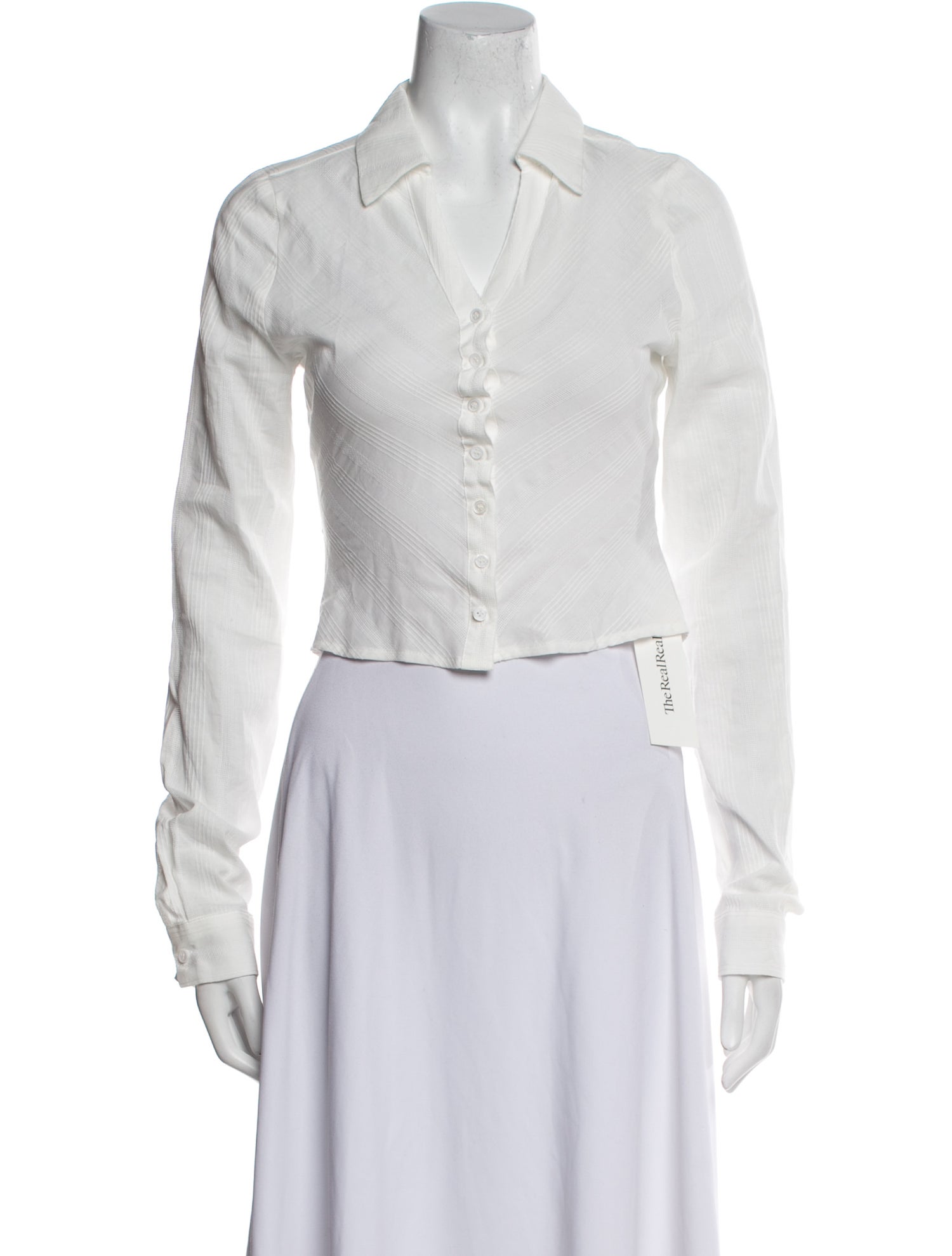 With Jéan Long Sleeve Crop Top