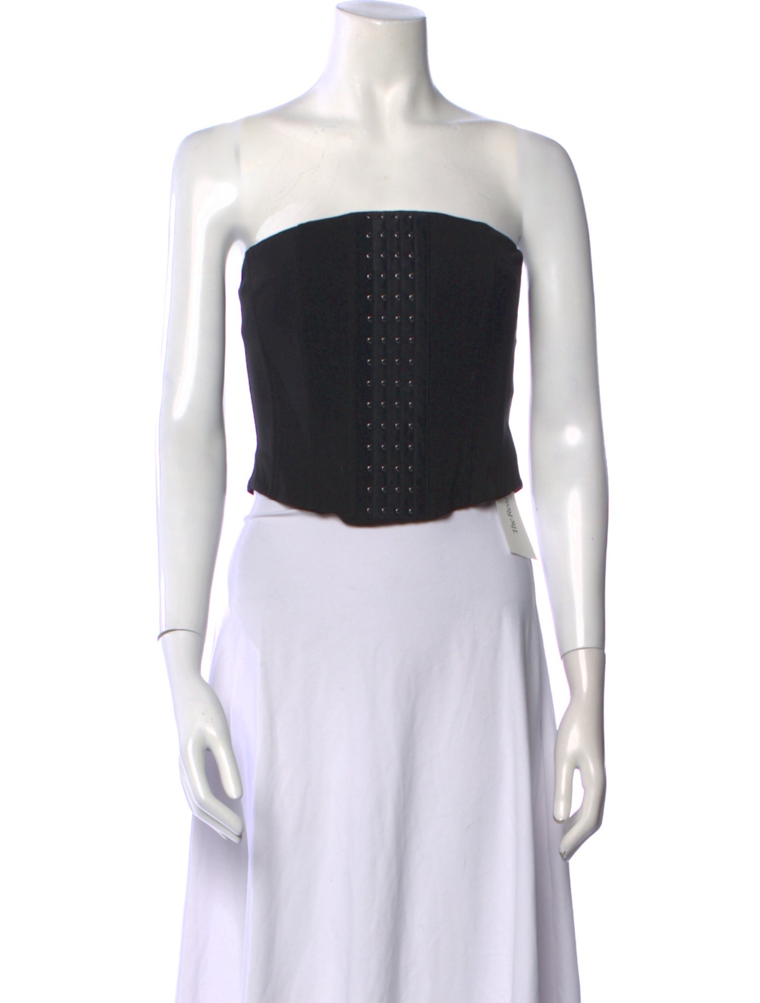 With Jéan Strapless Crop Top