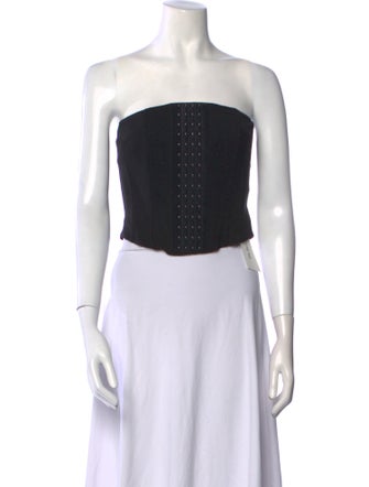 With Jéan Strapless Crop Top