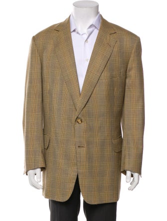 Henry Poole & Co Plaid Print Blazer