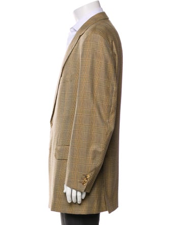Henry Poole & Co Plaid Print Blazer