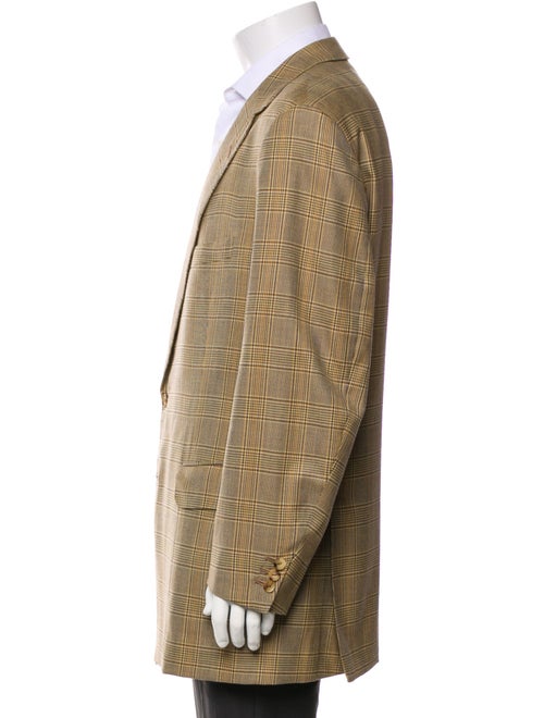 Henry Poole & Co Plaid Print Blazer