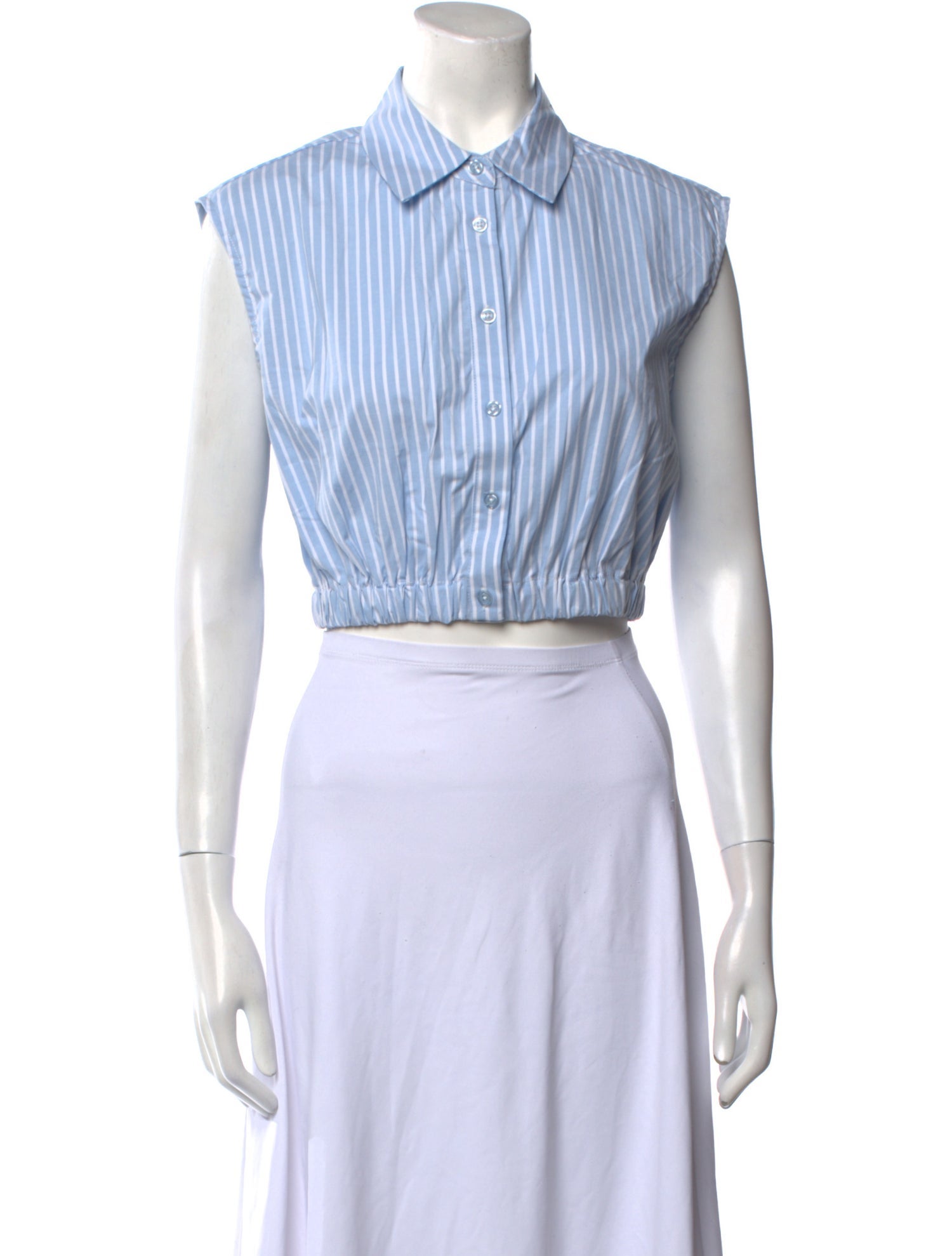 We Wore What Striped Short Sleeve Crop Top w/ Tags