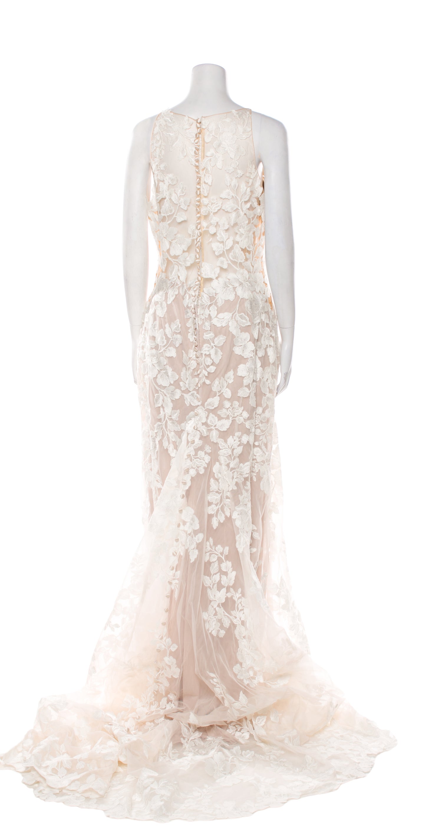 Allure Bridals Lace Pattern Long Dress w/ Tags