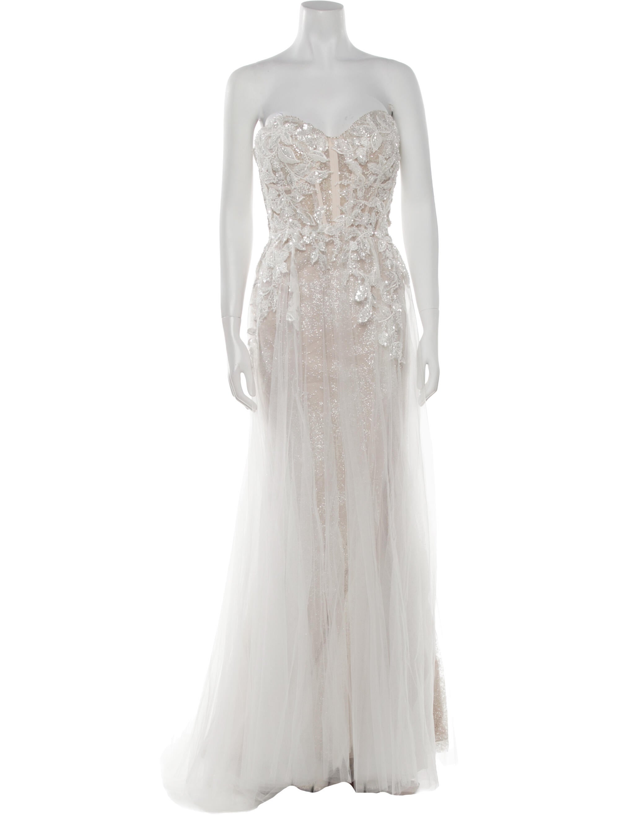 Allure Bridals Strapless Long Dress w/ Tags
