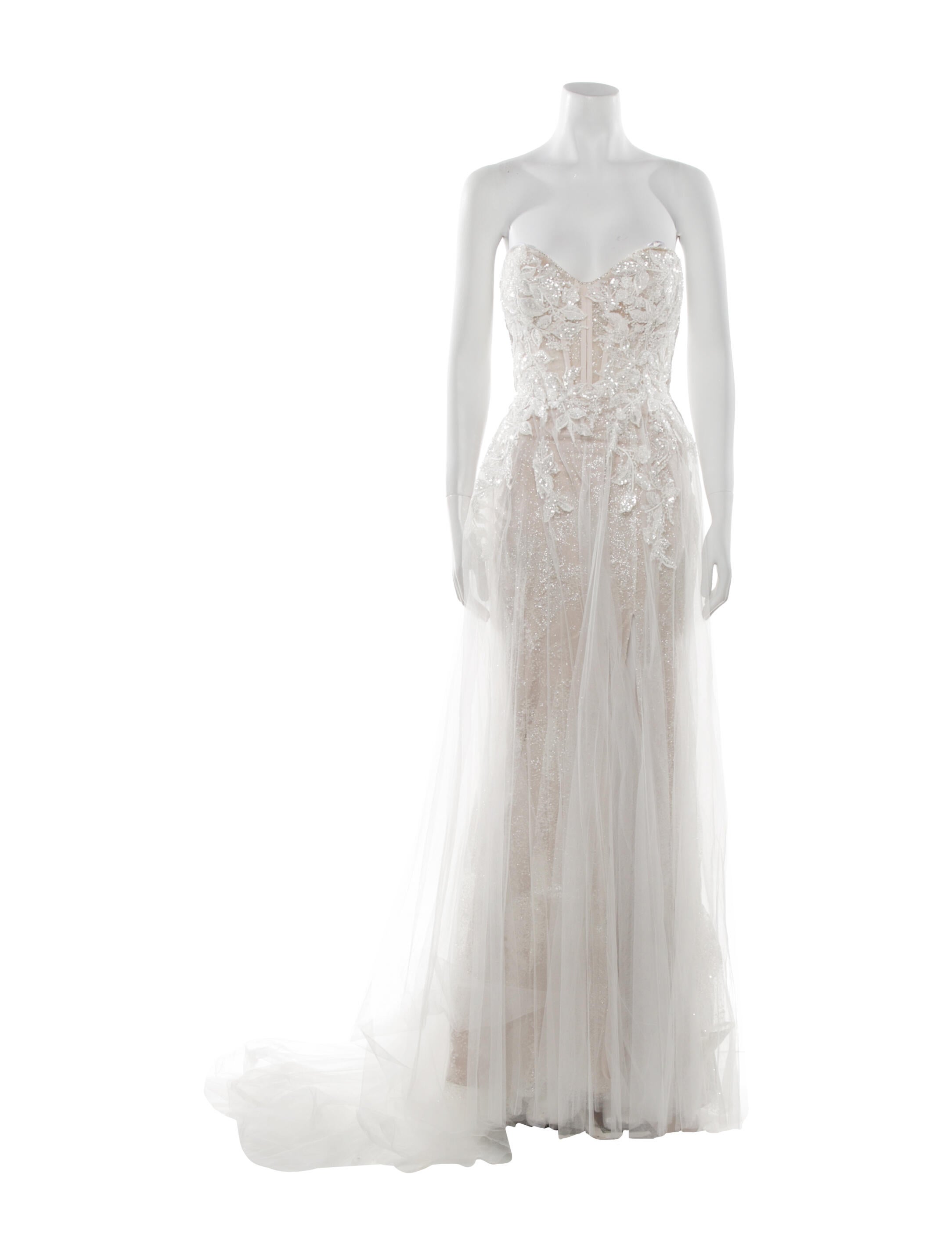 Allure Bridals Strapless Long Dress w/ Tags