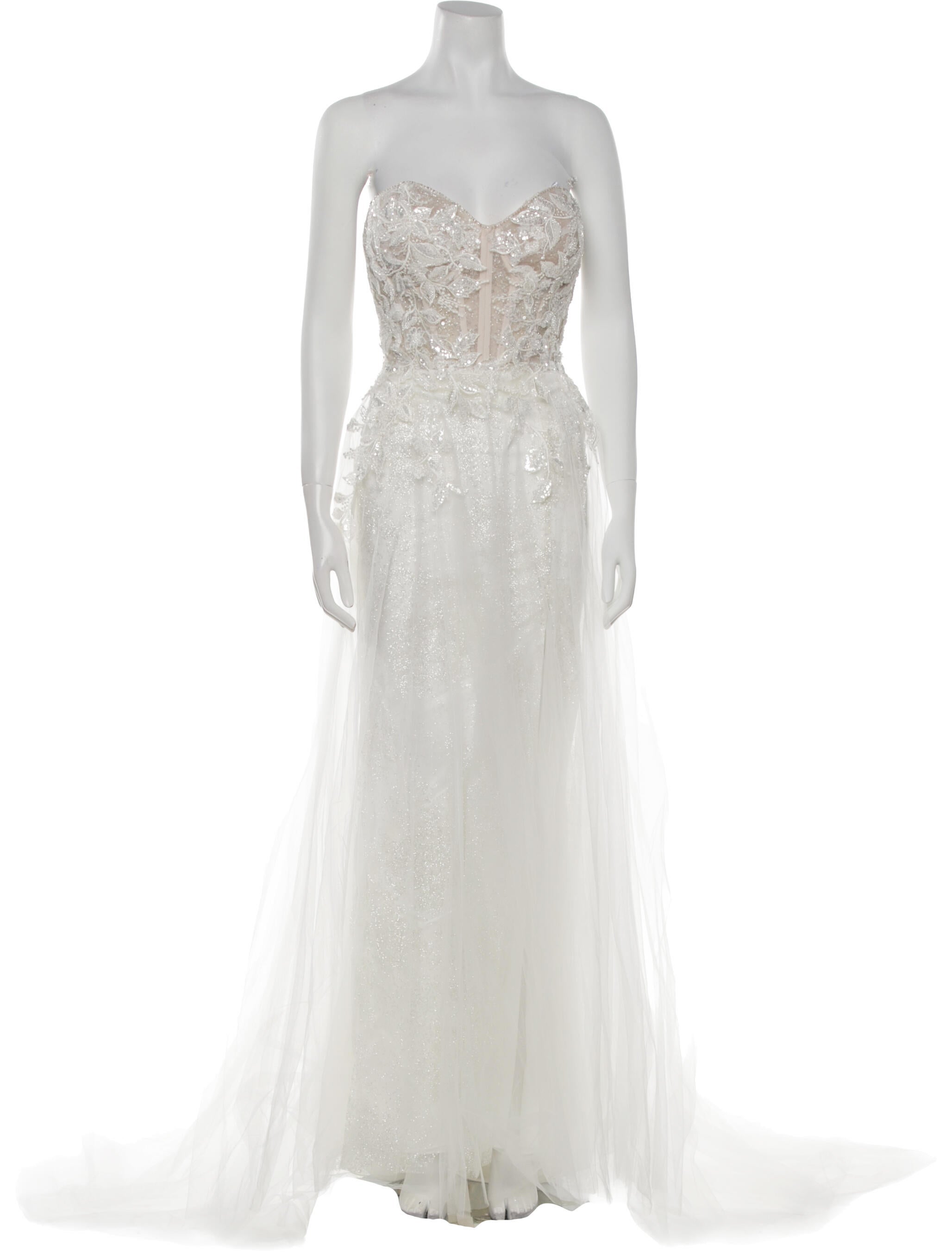Allure Bridals Strapless Long Dress w/ Tags