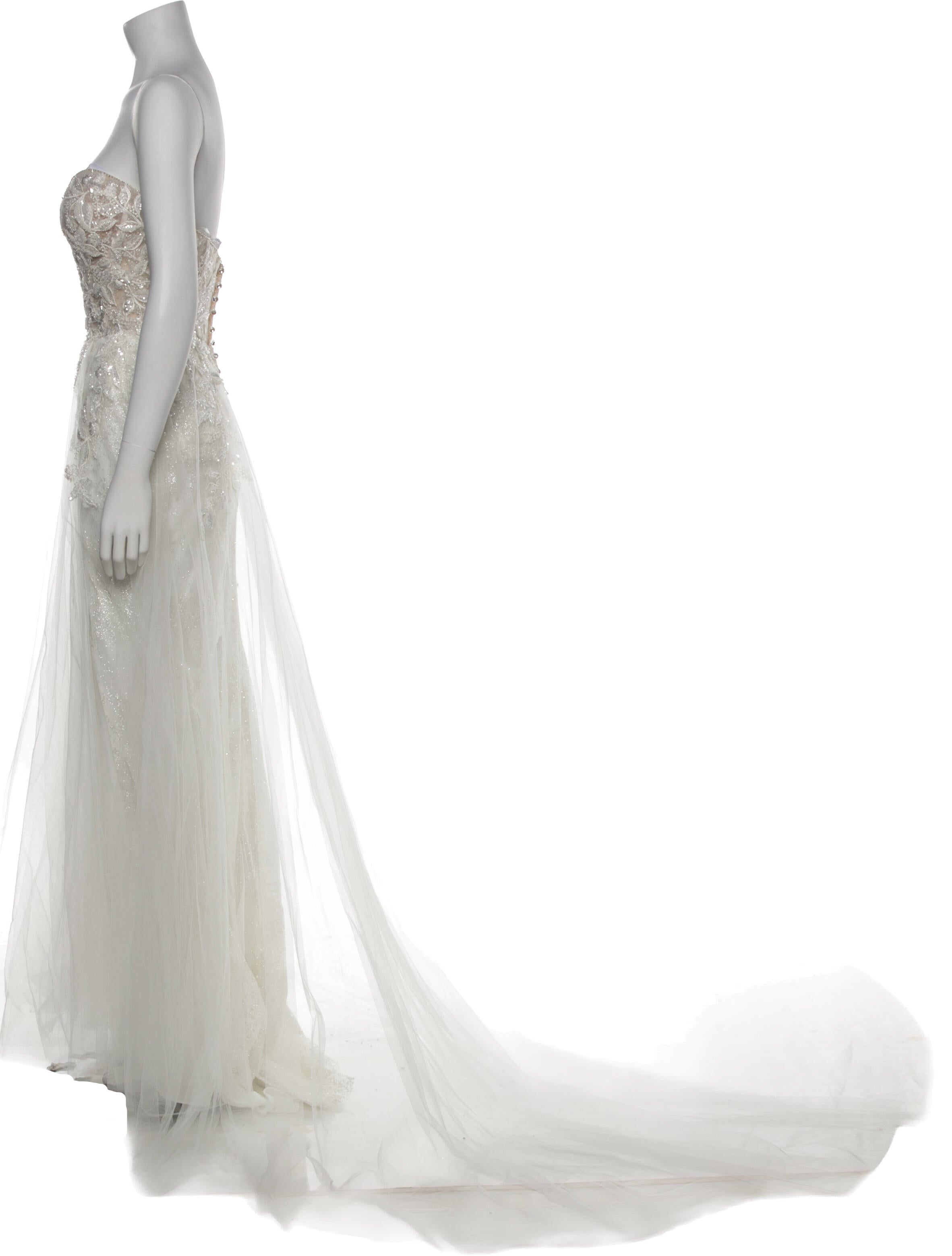 Allure Bridals Strapless Long Dress w/ Tags