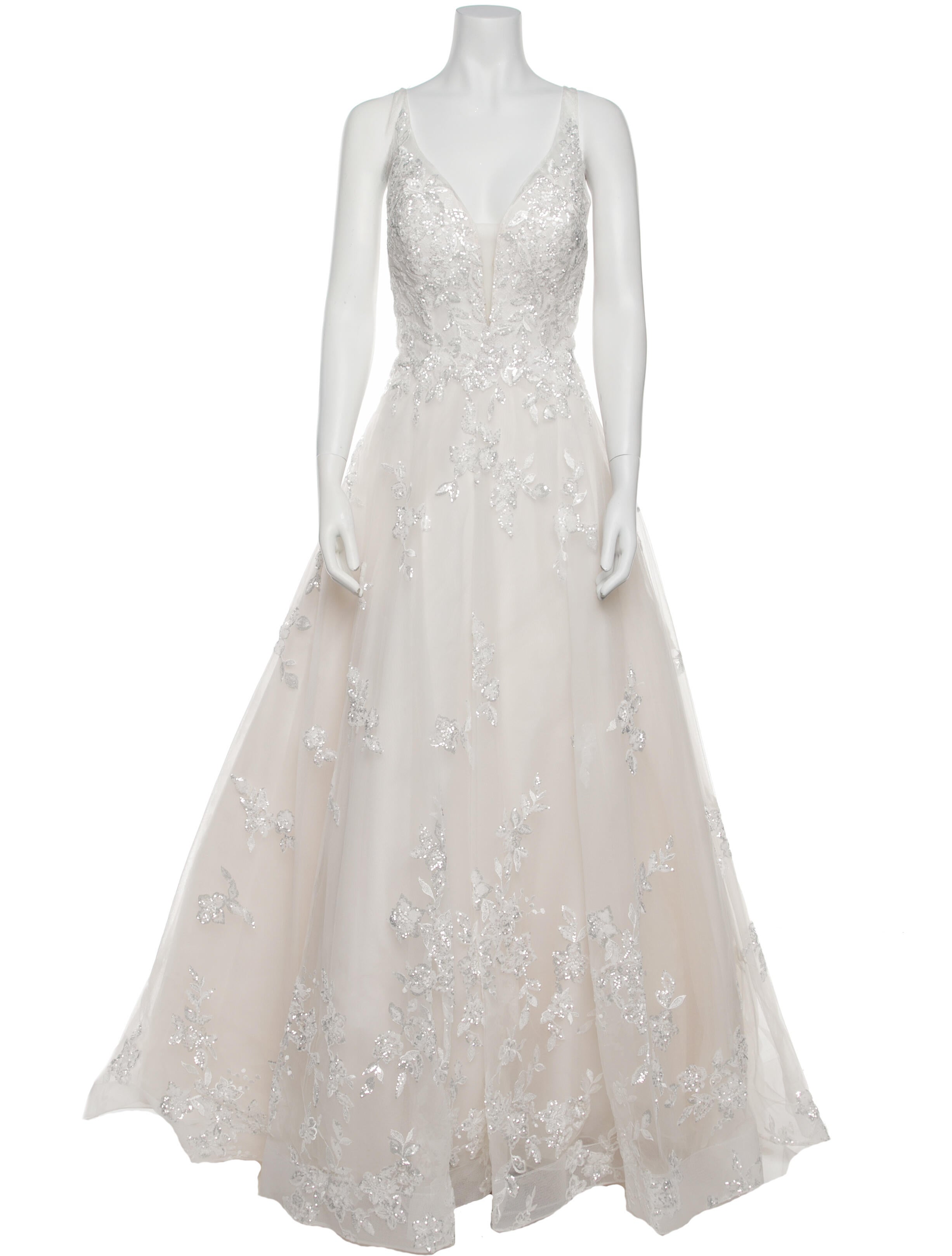 Allure Bridals V-Neck Long Dress w/ Tags