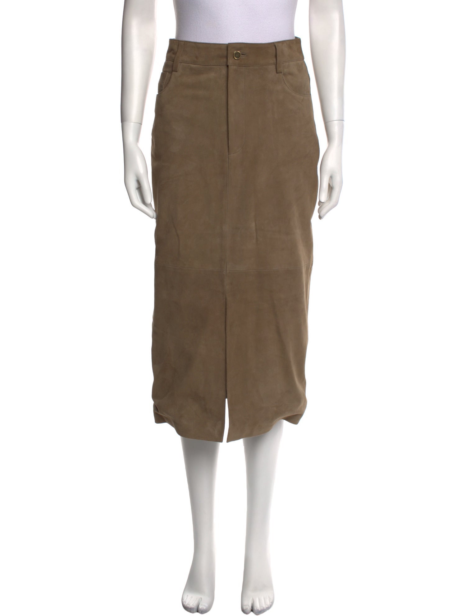 ZAPA Paris Lamb Leather Midi Length Skirt