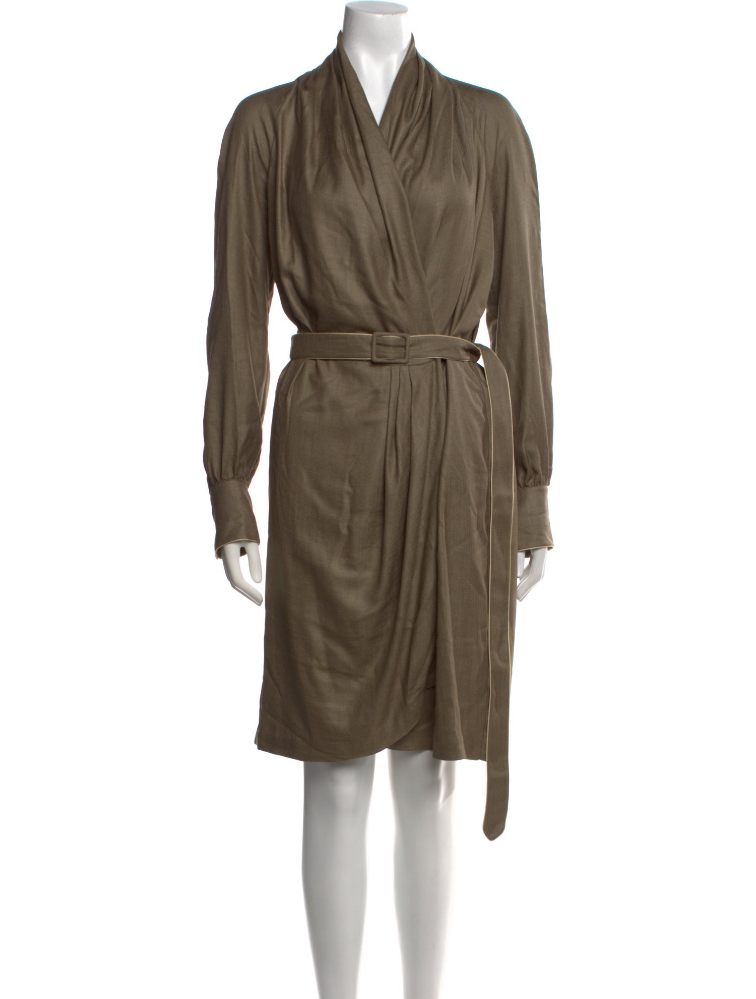 ZAPA Paris Cowl Neck Midi Length Dress