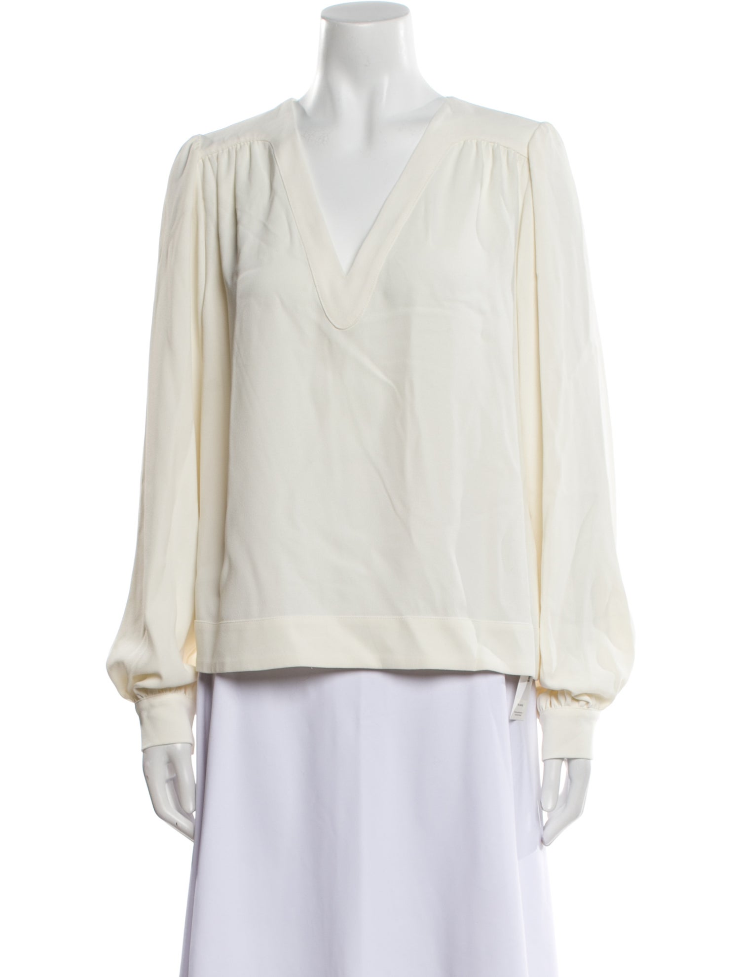 ZAPA Paris V-Neck Long Sleeve Blouse w/ Tags